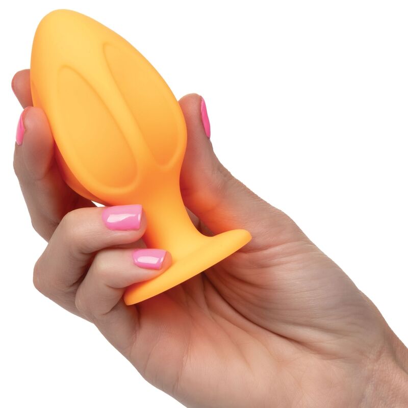 Comprar CALEXOTICS Cheeky Plugs Anales Naranja – Plugs Con Textura Individual Y Base Con Ventosa Para Uso Seguro-Noxtic