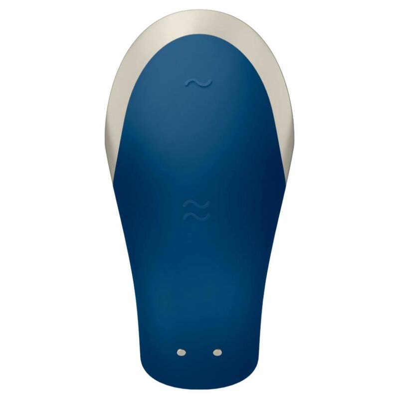 SATISFYER - DOUBLE LOVE APP COUPLES VIBRATOR LUXURY BLUE