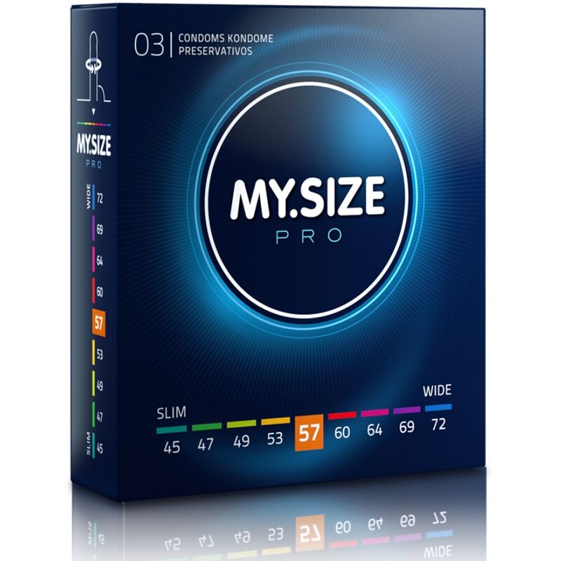 Comprar MY SIZE Pro Preservativos 57 Mm 3 Unidades – Ajuste Personalizado Para Máxima Comodidad-PRESERVATIVOS-Noxtic