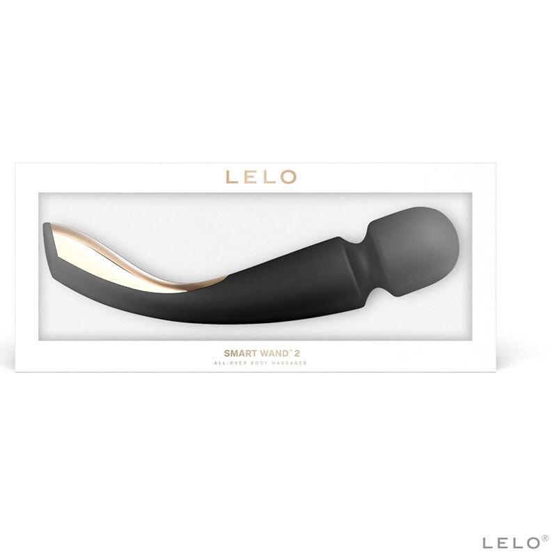 Comprar LELO Smart Medium Wand 2 Negro – Masajeador Ergonomico Para Placer Intimo-Noxtic