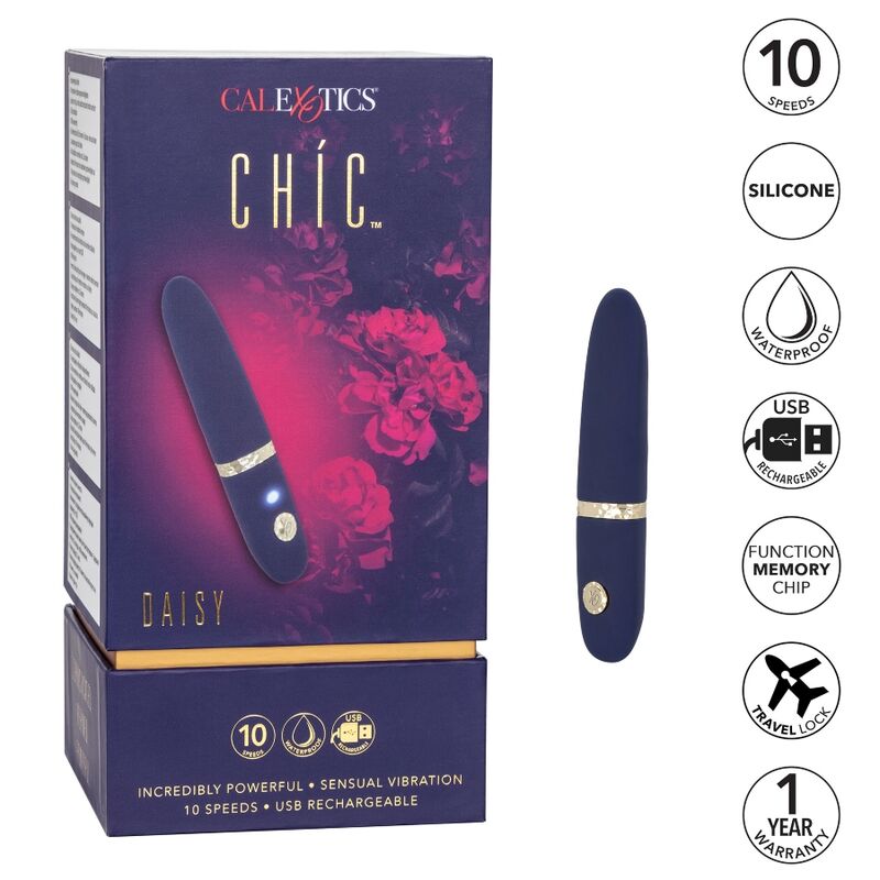 Comprar CALEXOTICS Chic Daisy Mini Masajeador – Diseño Compacto Para Experiencia Sensorial Discreta-Noxtic