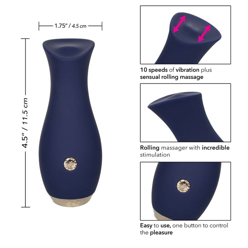 Comprar CALEXOTICS Chic Tulip Masajeador Azul – Diseño Ergonómico Para Una Estimulación Sensorial Única-Noxtic