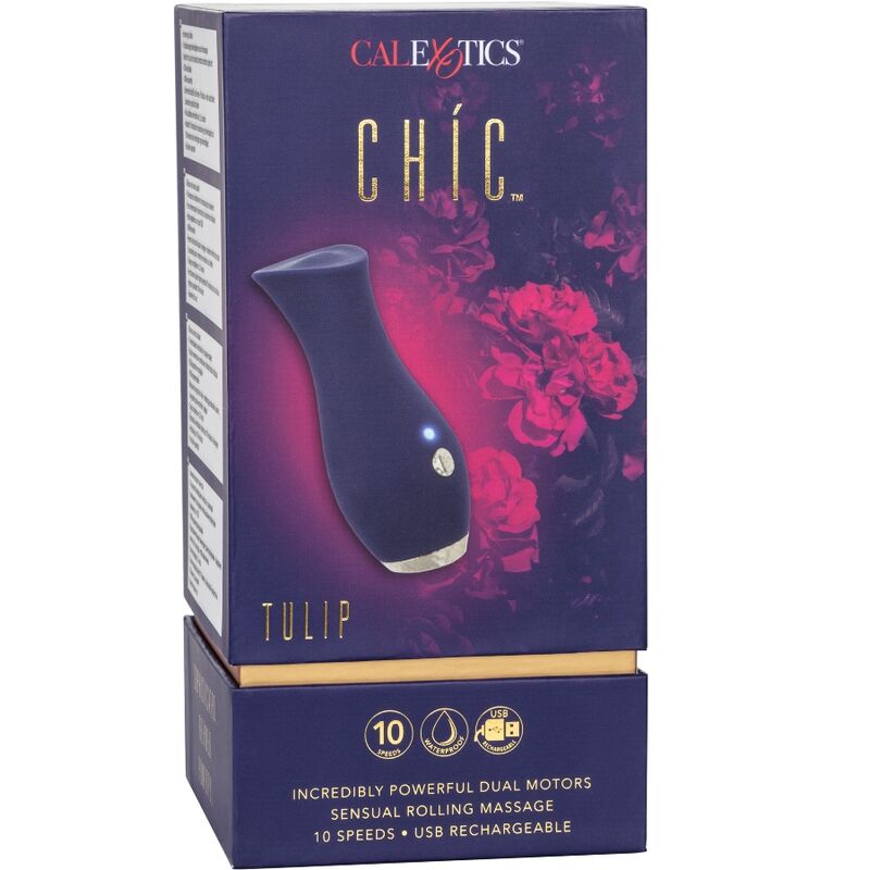 Comprar CALEXOTICS Chic Tulip Masajeador Azul – Diseño Ergonómico Para Una Estimulación Sensorial Única-Noxtic