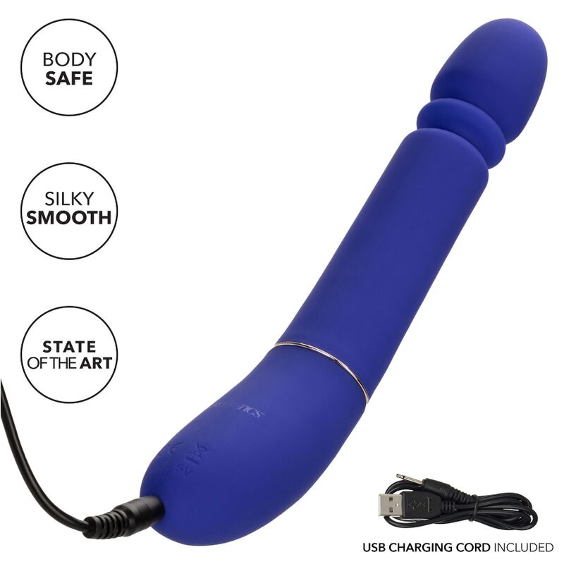 Comprar CALEXOTICS Shameless Slim Thumper Azul – Masajeador De Lujo Con Diseño Elegante Y Potente-Noxtic