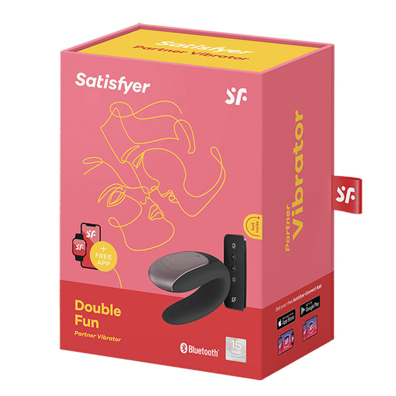 Comprar Satisfyer Double Fun Negro – Vibrador Recargable Con Diseño Innovador Para Parejas-Noxtic