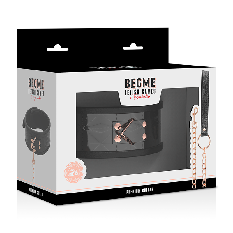 Comprar BEGME Collar Black Edition – Cuero Vegano Con Forro De Neopreno Para Comodidad Y Estilo-Noxtic