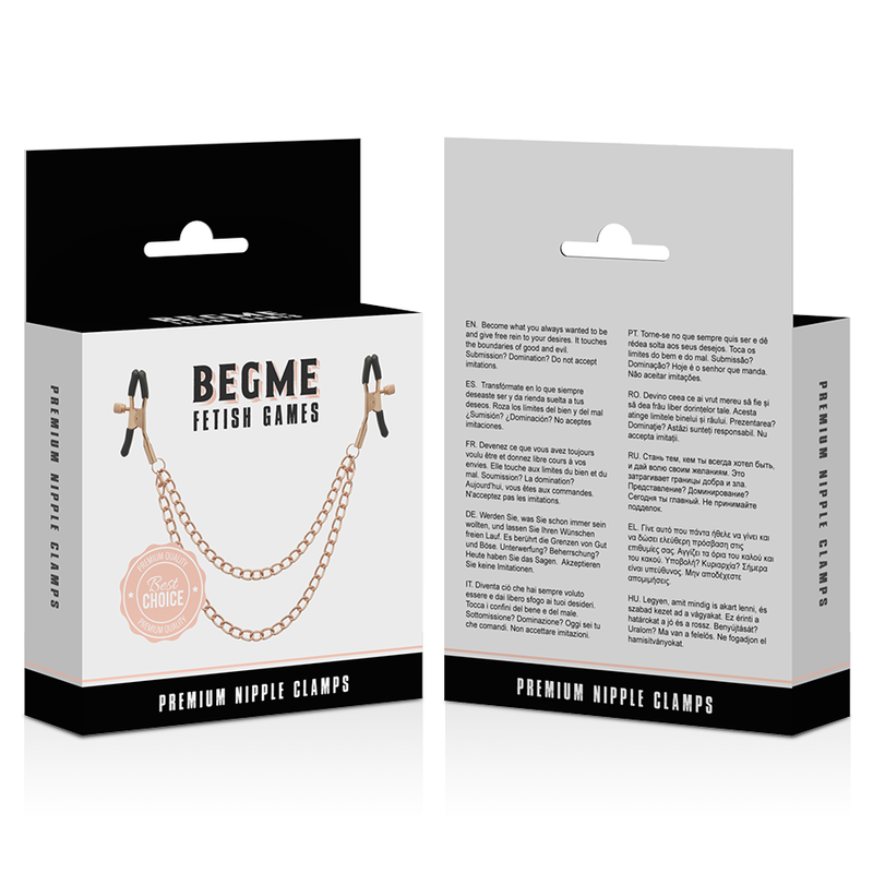 Comprar BEGME Black Edition Pinzas Pezones – Accesorio Elegante Para Experiencias Sensuales-Noxtic