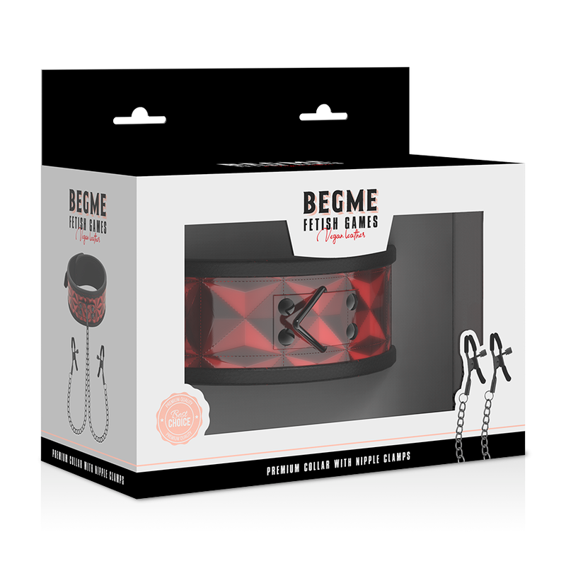 Comprar BEGME Collar Rojo Con Cadenas – Diseño Elegante Para Exploración Sensorial-Noxtic