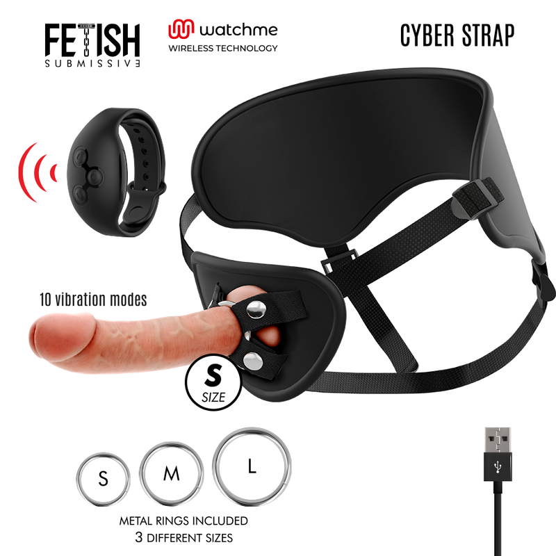 Comprar Fetish Cyber Strap – Arnés Con Dildo Control Remoto Para Experiencia Sensorial Avanzada-Noxtic