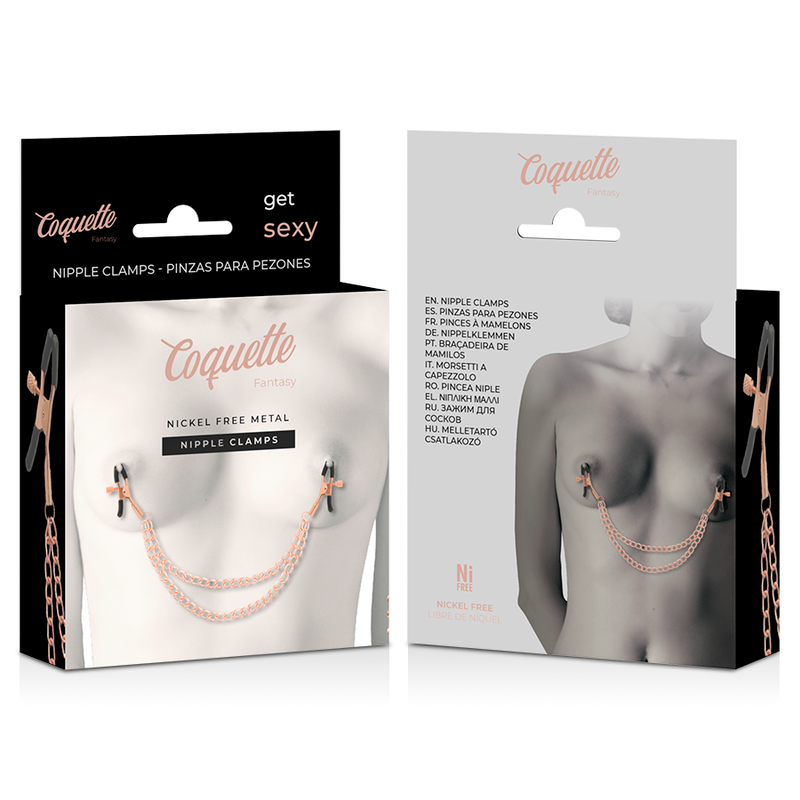 Comprar COQUETTE Chic Desire – Pinzas Metálicas Para Estimulación Sensorial Con Cadena-Noxtic