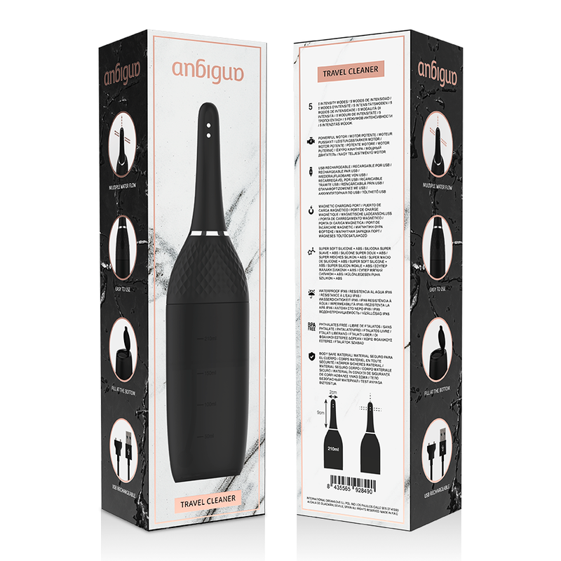 Comprar ANBIGUO Limpiador Anal Automático – Innovador Diseño Con 5 Intensidades Para Una Limpieza Eficaz-Noxtic