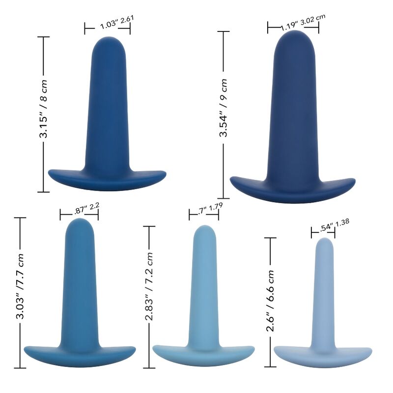 Comprar CALEXOTICS Conjunto De Entrenamiento Anal Portátil 5 Piezas – Diseño Ergonómico Para Exploración Confiada-Noxtic