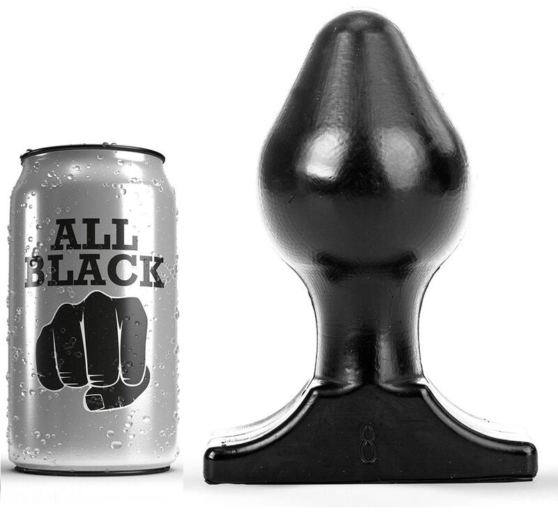 Comprar All Black Anal Plug 16X8 Cm – Diseño Ergonómico Con Textura Suave De Silicona Médica-Noxtic