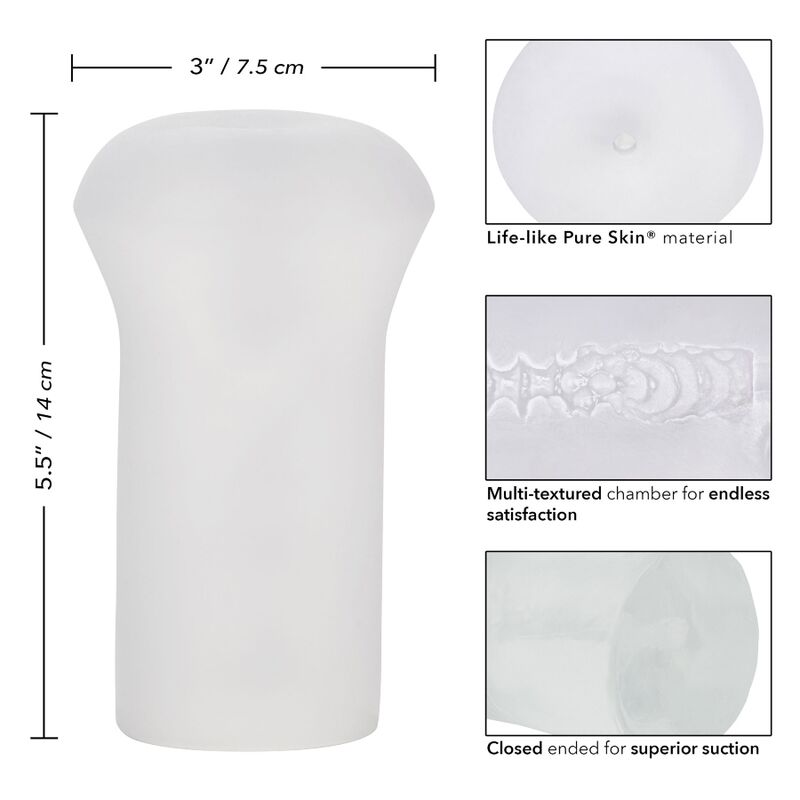 Comprar CALEXOTICS Masturbador Boundless Stroker Transparente – Material Realista Para Una Experiencia Sensacional-Noxtic