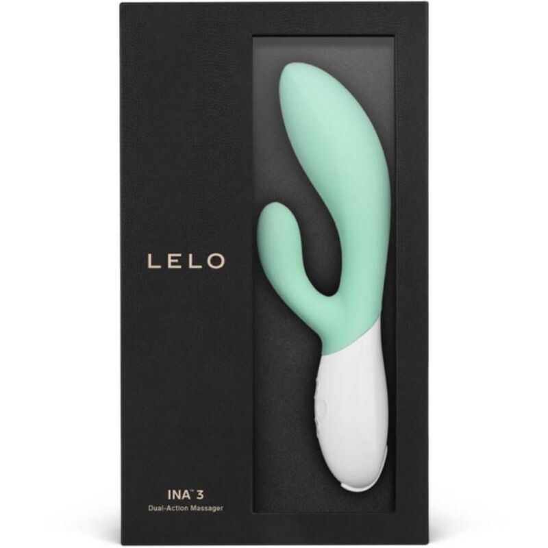 LELO - INA 3 GREEN LUXURY RABBIT VIBRATOR AQUA GREEN