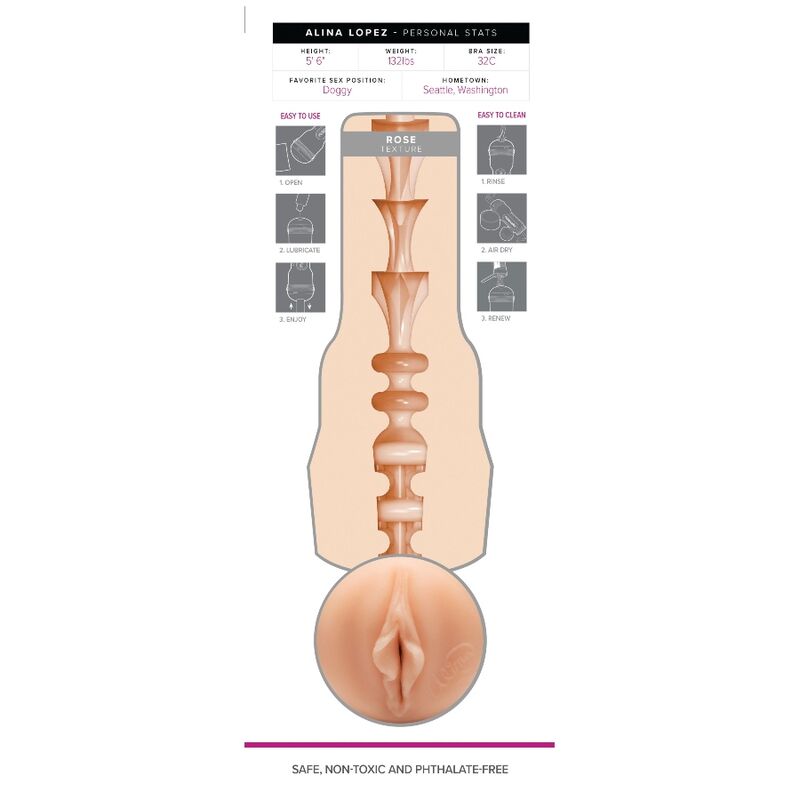 Comprar Fleshlight Girls Alina Lopez Rosa – Juguete Erótico Realista Para Placer Personal-Noxtic