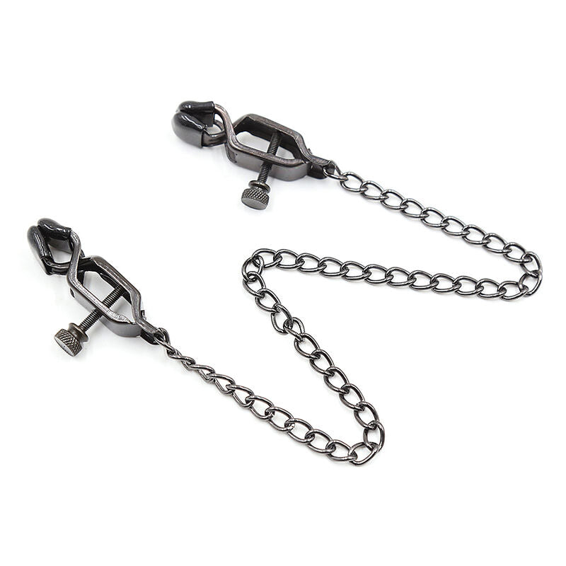 Comprar OHMAMA Pinzas Metálicas Con Cadena Negra – Accesorio Estilizado Para Jugar Con Creatividad-Noxtic