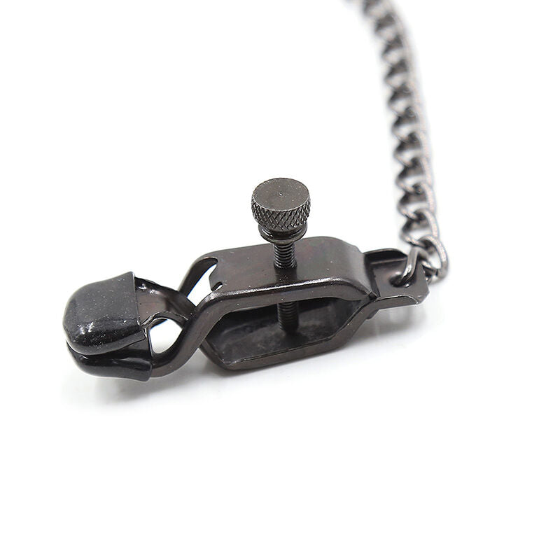 Comprar OHMAMA Pinzas Metálicas Con Cadena Negra – Accesorio Estilizado Para Jugar Con Creatividad-Noxtic