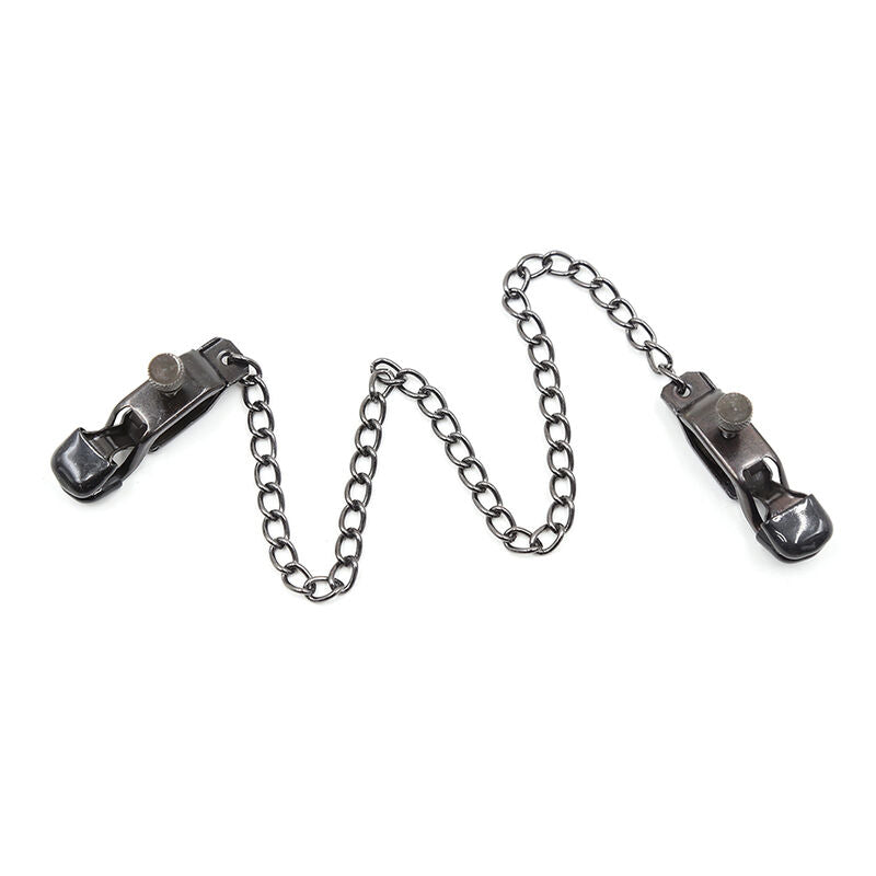 Comprar OHMAMA Pinzas Metálicas Con Cadena Negra – Accesorio Estilizado Para Jugar Con Creatividad-Noxtic