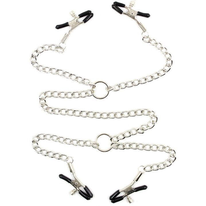 Comprar OHMAMA Fetish Pinzas Para Pezones Con Cadenas – Estimulación Sensual Para Una Experiencia Única-Noxtic