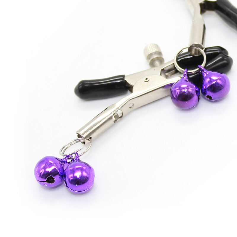 Comprar OHMAMA Fetish Pinzas De Pezones Lila – Diseño Metálico Elegante Para Placer Sensorial-Noxtic