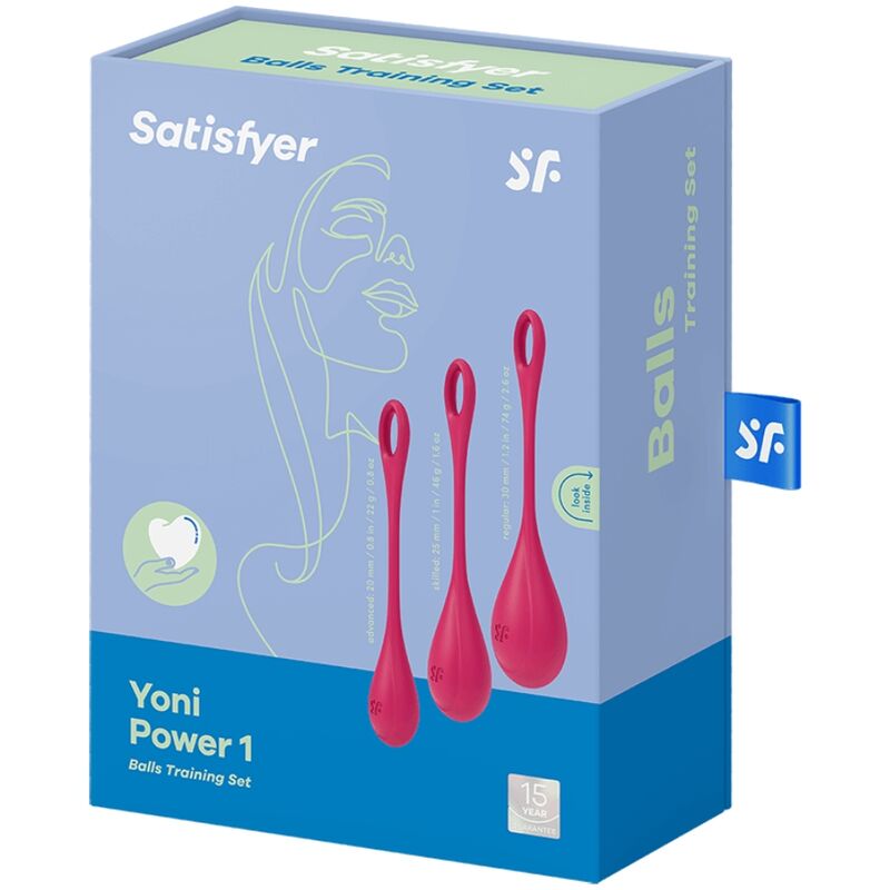 Comprar Satisfyer Yoni Power 1 Kit De Entrenamiento Rojo – Fortalece Los Músculos Con Diseño Ergonómico De Silicona Médica-Noxtic