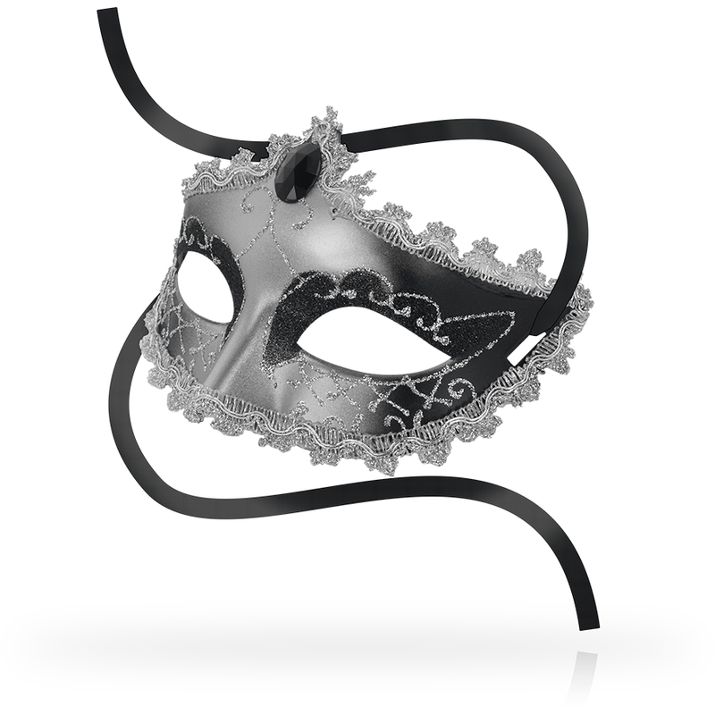 Comprar OHMAMA Máscara Antifaz Black Diamond Gris – Diseño Sofisticado Para Juegos De Misterio-Noxtic