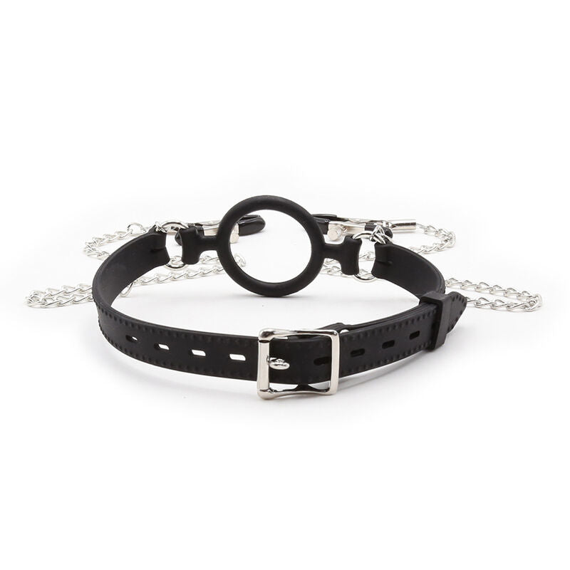 Comprar OHMAMA Mordaza De Anilla Con Cadenas – Diseño Elegante Para Estimulación Sensual-Noxtic