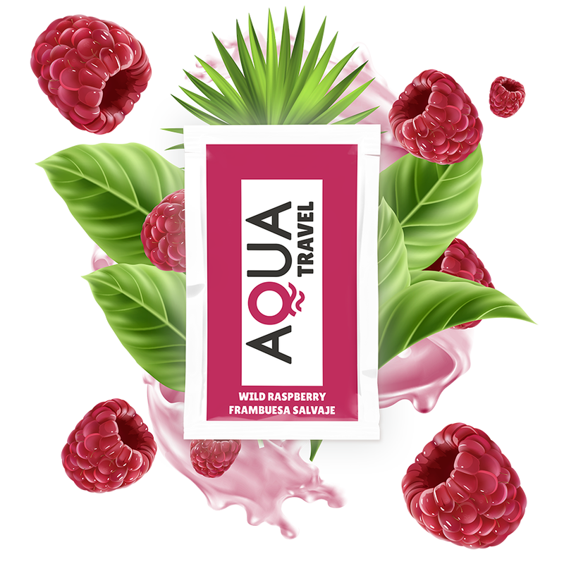 Comprar AQUA Travel Lubricante Base Agua Sabor Frambuesa Salvaje 6 ML – Lubricante Hidratante Ideal Para Placer Intenso-Noxtic