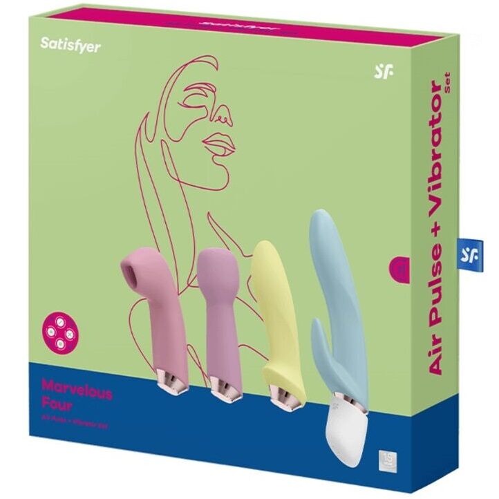 Comprar Satisfyer Marvelous Four Set – Vibrador Versátil Con Bases Intercambiables-Noxtic