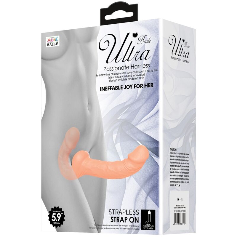 BAILE - ULTRA PASSIONATE HARNESS DILDO CON ARNÉS SIN SUJECIÓN-BAILE HARNESS COLLECTION-Noxtic