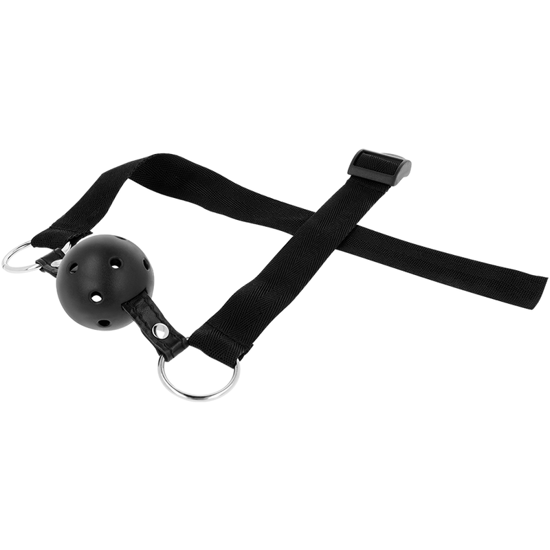 Comprar OHMAMA FETISH Mordaza Bola Transpirable Tela Negra – Diseño Confortable Para Experiencias Aventura-Noxtic