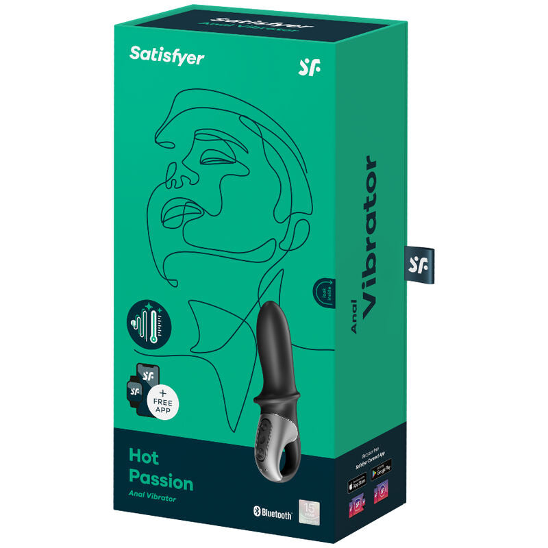 Comprar Satisfyer Hot Passion Vibrador Anal Negro – Vibrador Recargable Con Función De Calor Para Experiencia Sensorial-Noxtic