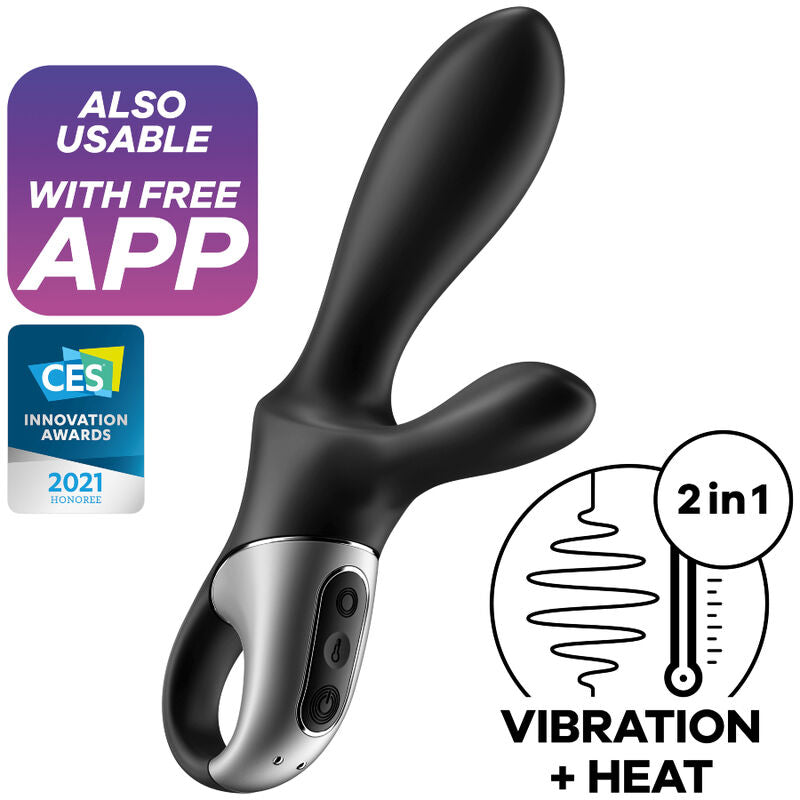 Comprar Satisfyer Heat Climax Plus Negro – Vibrador Anal Con Estimulación Personalizada Y Control App-Noxtic