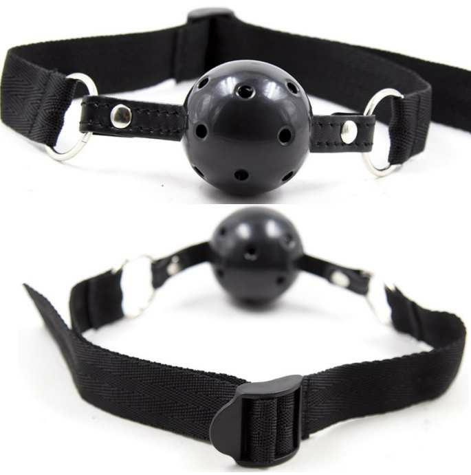 Comprar OHMAMA FETISH Mordaza Bola Transpirable Tela Negra – Diseño Confortable Para Experiencias Aventura-Noxtic