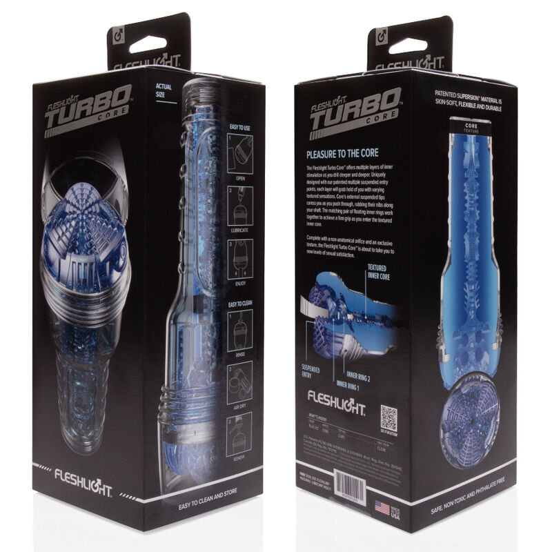 Comprar FLESHLIGHT Turbo Core Blue Ice – Juguete Erótico Innovador Con Diseño Único-Noxtic
