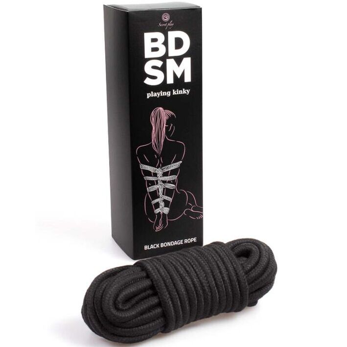 Comprar SECRETPLAY Cuerda Bondage Negra – Diseño Atractivo Para Experiencias Creativas-Noxtic