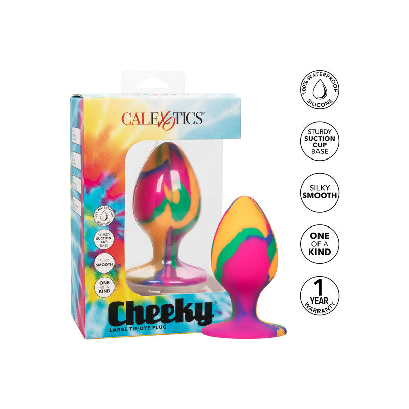 Comprar CALEXOTICS Cheeky Large Tie-Dye Plug – Diseño Atractivo Para Exploración Sensorial-Noxtic