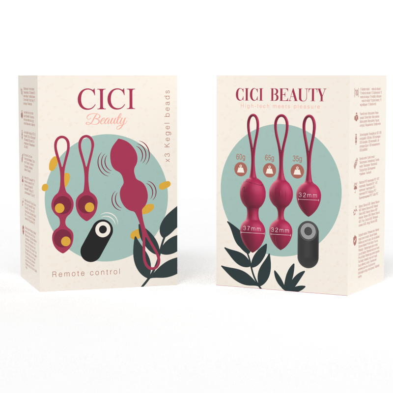 Comprar CICI Beauty Bolas Chinas De Silicona Premium – Estimulación Con Control Remoto Para Entrenamiento Del Suelo Pélvico-Noxtic