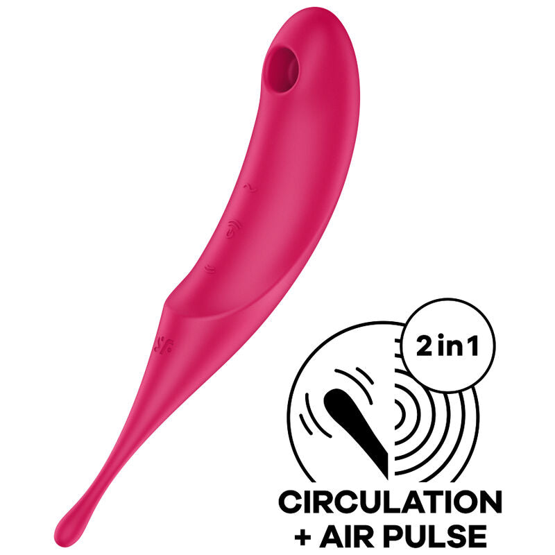 Comprar Satisfyer Twirling Pro Estimulador Rojo – Diseño Ergonómico Para Placer Personalizado-Noxtic