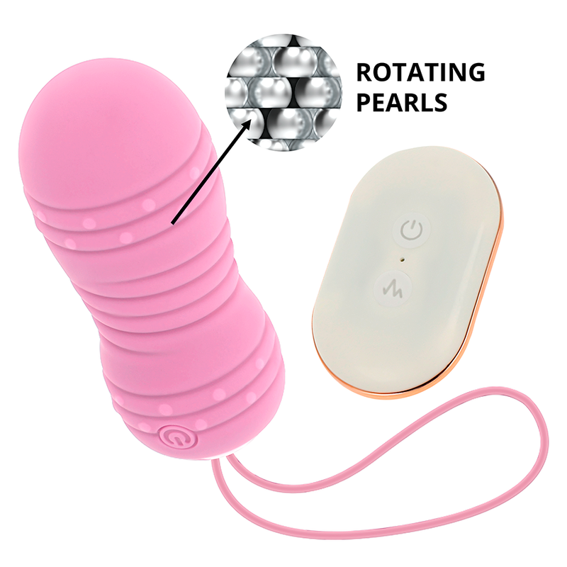 Comprar OHMAMA Huevo Control Remoto Rosa – Juguete Erótico Con 7 Modos De Rotación Para Placer Compartido-Noxtic