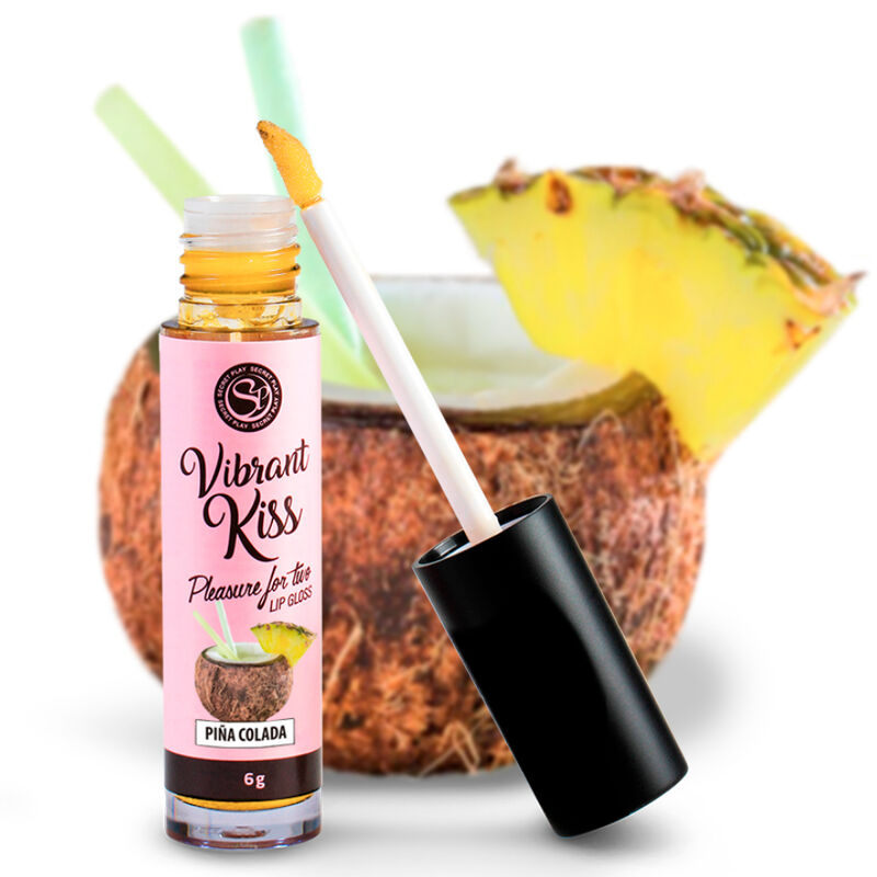 Comprar SECRETPLAY Lip Gloss Vibrant Kiss Piña Colada – Brillo Hidratante Con Sabor Refrescante-Noxtic