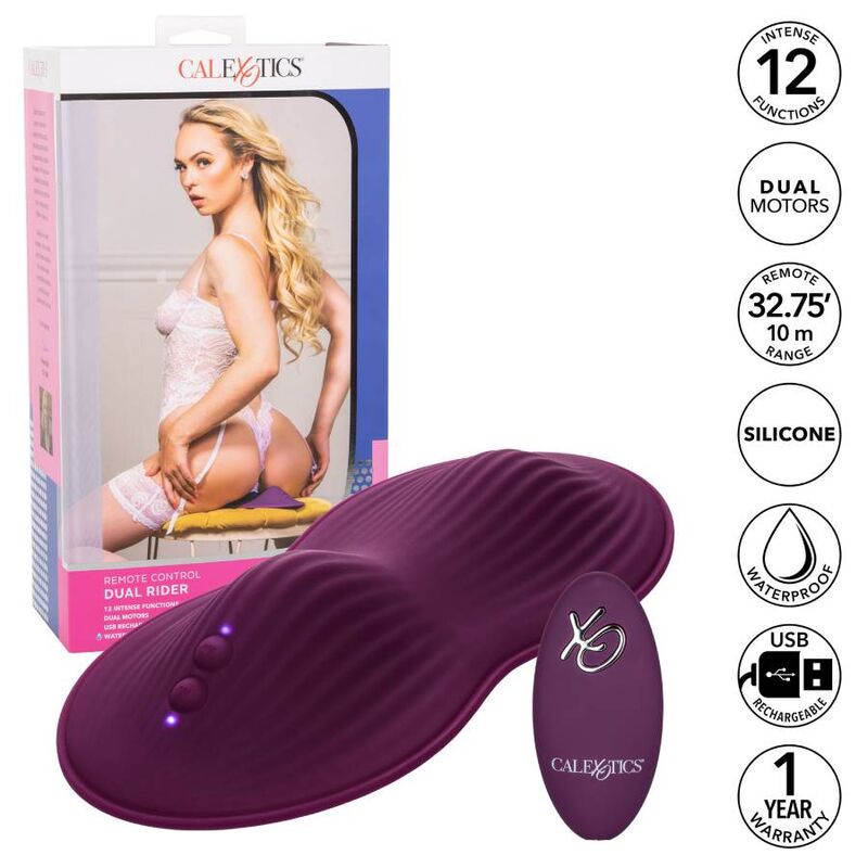 Comprar CALEXOTICS Remote Control Dual Rider – Masajeador Doble Con Control Remoto Para Placer Personalizado-Noxtic