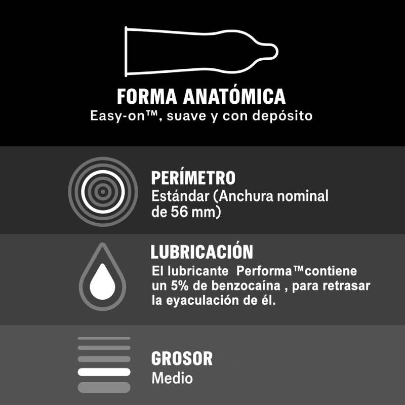 Comprar DUREX Placer Prolongado Retardante 12 Unidades – Preservativos Con Lubricante Innovador Para Mayor Disfrute-PRESERVATIVOS-Noxtic