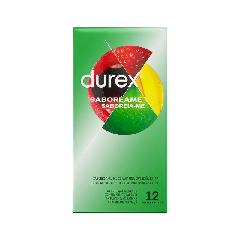 Comprar DUREX Saboréame 12 Unidades – Preservativos Con Sabores Afrutados Para Mayor Placer-PRESERVATIVOS-Noxtic