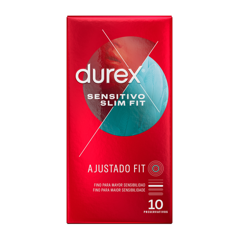 Comprar DUREX Sensitivo Slim Fit 10 Unidades – Preservativos Con Ajuste Perfecto Y Sensibilidad Superior-PRESERVATIVOS-Noxtic