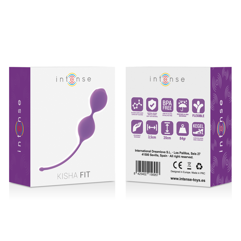 Comprar INTENSE Kisha Fit Silicone Lila – Bolas De Kegel Para Fortalecer El Suelo Pélvico-Noxtic