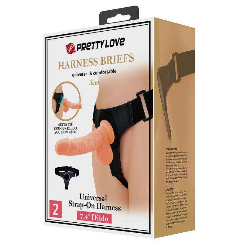 Comprar Pretty Love Arnés Universal Con Dildo 20 Cm Natural – Diseño Confiable Para Explorar Nuevas Sensaciones-Noxtic