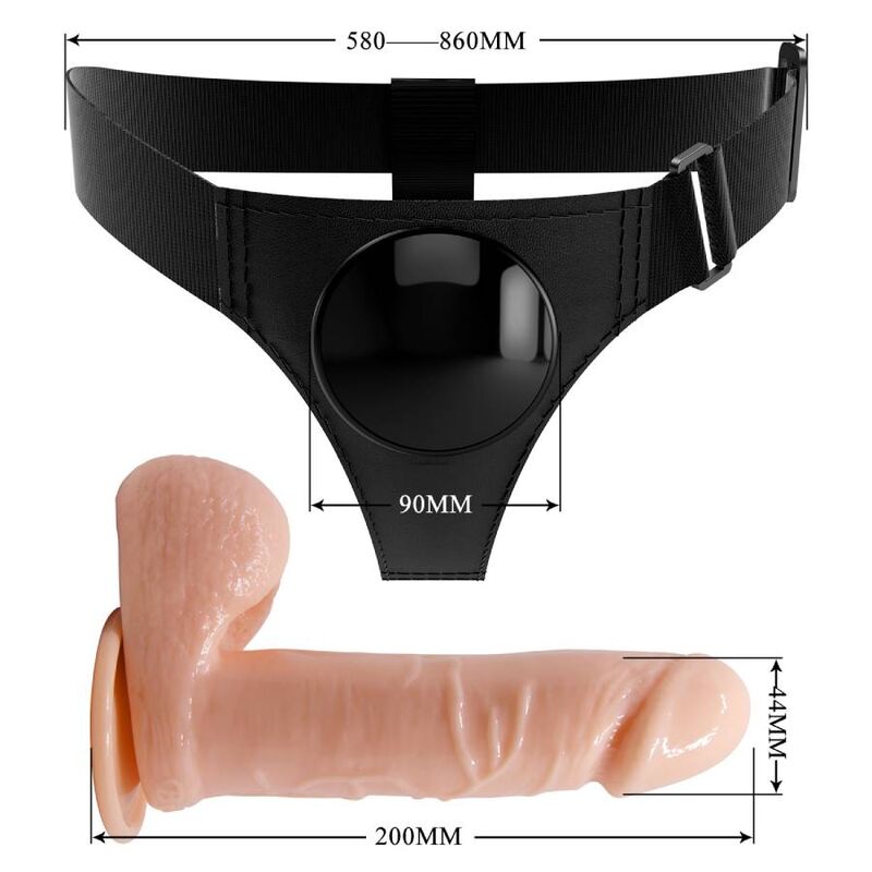 Comprar Pretty Love Arnés Universal Con Dildo 20 Cm Natural – Diseño Confiable Para Explorar Nuevas Sensaciones-Noxtic