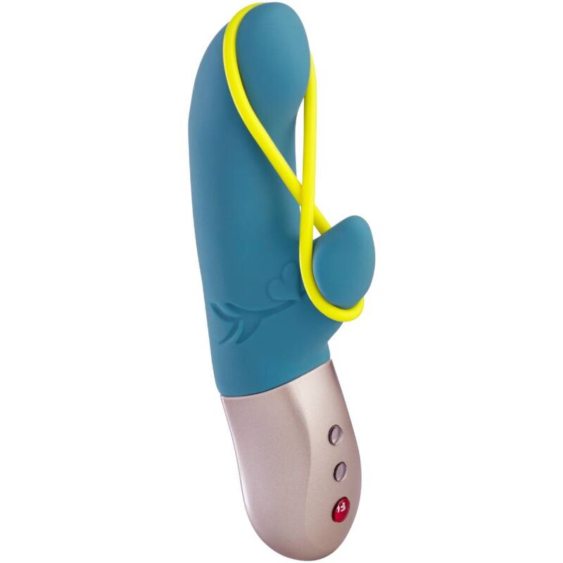 Comprar FUN FACTORY Amorino Mini Vibrador Petrol Y Amarillo Neon – Vibrador Recargable Con Banda De Estimulación Innovadora-Noxtic